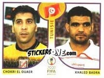 Sticker Chokri El Ouaer/khaled Badra - FIFA World Cup Korea/Japan 2002 n. 568 - Panini
