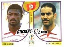 Cromo Radhi Jaidi/Sami Trabelsi - FIFA World Cup Korea/Japan 2002 - Panini