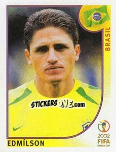 Sticker Edmílson - FIFA World Cup Korea/Japan 2002 n. 177-ex - Panini