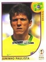 Sticker Juninho Paulista - FIFA World Cup Korea/Japan 2002 - Panini