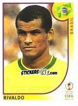 Sticker Rivaldo - FIFA World Cup Korea/Japan 2002 - Panini