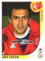 Figurina Arif Erdem - FIFA World Cup Korea/Japan 2002 - Panini