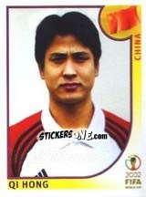 Sticker Qi Hong - FIFA World Cup Korea/Japan 2002 - Panini