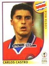 Sticker Carlos Castro - FIFA World Cup Korea/Japan 2002 - Panini