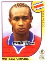 Figurina William Sunsing - FIFA World Cup Korea/Japan 2002 - Panini