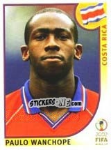 Sticker Paulo Wanchope - FIFA World Cup Korea/Japan 2002 - Panini