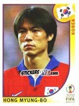 Sticker Hong Myung-Bo - FIFA World Cup Korea/Japan 2002 - Panini