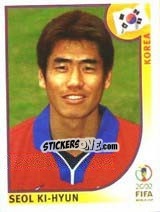 Sticker Seol Ki-Hyun - FIFA World Cup Korea/Japan 2002 - Panini