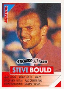 Sticker Steve Bould - SuperPlayers 1996 - Panini