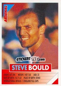 Sticker Steve Bould - SuperPlayers 1996 n. 6 - Panini