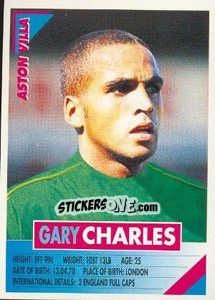 Sticker Gary Charles - SuperPlayers 1996 - Panini