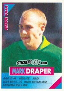 Cromo Mark Draper - SuperPlayers 1996 - Panini