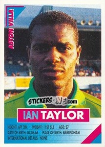 Sticker Ian Taylor - SuperPlayers 1996 n. 27 - Panini