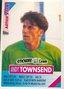Sticker Andy Townsend - SuperPlayers 1996 - Panini