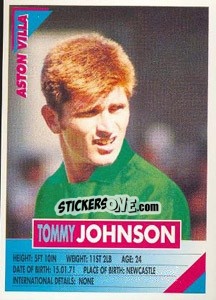 Figurina Tommy Johnson - SuperPlayers 1996 - Panini