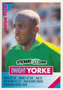 Cromo Dwight Yorke - SuperPlayers 1996 - Panini