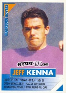Cromo Jeff Kenna - SuperPlayers 1996 - Panini