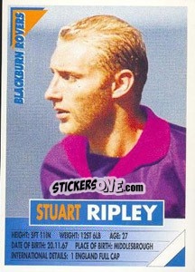 Sticker Stuart Ripley - SuperPlayers 1996 - Panini
