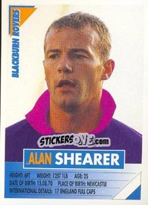 Sticker Alan Shearer - SuperPlayers 1996 - Panini