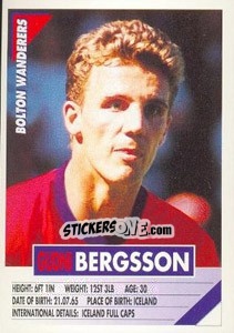 Sticker Gudni Bergsson - SuperPlayers 1996 - Panini