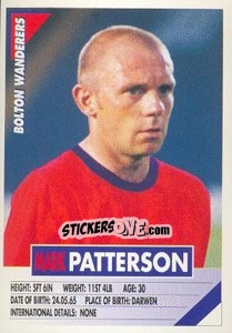 Sticker Mark Patterson - SuperPlayers 1996 - Panini
