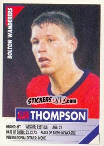 Sticker Alan Thompson - SuperPlayers 1996 n. 57 - Panini