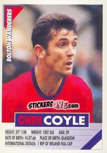 Sticker Owen Coyle - SuperPlayers 1996 n. 58 - Panini