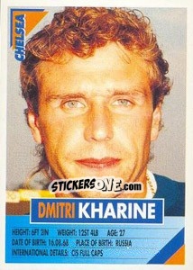 Sticker Dmitri Kharin - SuperPlayers 1996 - Panini