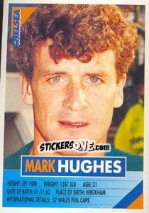 Sticker Mark Hughes - SuperPlayers 1996 - Panini