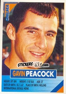 Cromo Gavin Peacock - SuperPlayers 1996 - Panini