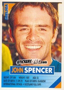 Sticker John Spencer - SuperPlayers 1996 n. 75 - Panini