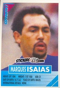 Cromo Marques Isaias - SuperPlayers 1996 - Panini