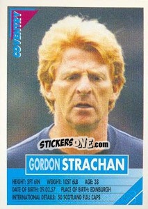 Sticker Gordon Strachan - SuperPlayers 1996 n. 87 - Panini
