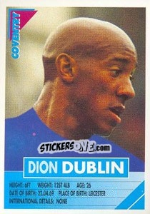Cromo Dion Dublin - SuperPlayers 1996 - Panini
