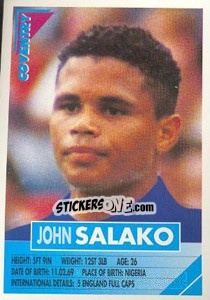 Sticker John Salako - SuperPlayers 1996 - Panini