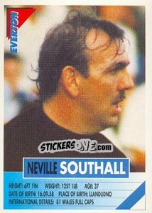 Sticker Neville Southall - SuperPlayers 1996 - Panini