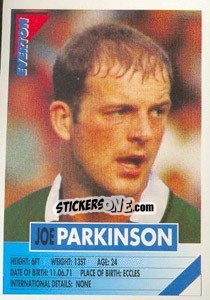 Sticker Joe Parkinson - SuperPlayers 1996 - Panini