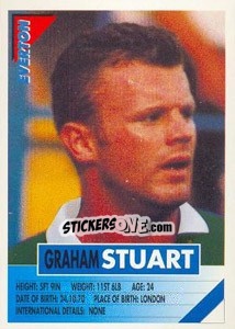 Sticker Graham Stuart - SuperPlayers 1996 - Panini