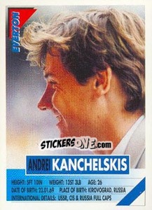 Cromo Andrei Kanchelskis - SuperPlayers 1996 - Panini