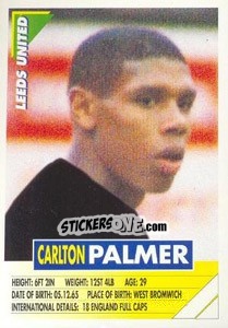 Sticker Carlton Palmer - SuperPlayers 1996 n. 115 - Panini