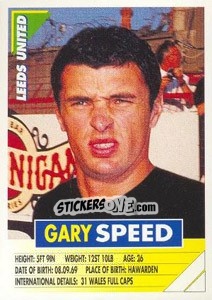 Sticker Gary Speed - SuperPlayers 1996 n. 116 - Panini