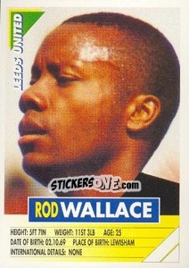 Sticker Rod Wallace - SuperPlayers 1996 n. 119 - Panini
