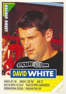 Sticker David White - SuperPlayers 1996 n. 120 - Panini