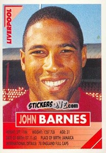 Sticker John Barnes - SuperPlayers 1996 n. 130 - Panini
