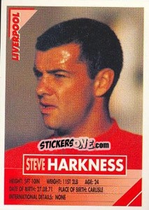 Sticker Steve Harkness - SuperPlayers 1996 - Panini
