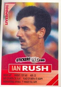 Sticker Ian Rush - SuperPlayers 1996 - Panini