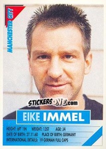 Sticker Eike Immel - SuperPlayers 1996 n. 138 - Panini