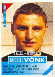 Figurina Michel Vonk - SuperPlayers 1996 n. 144 - Panini