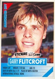 Sticker Garry Flitcroft - SuperPlayers 1996 - Panini