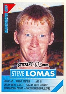 Sticker Steve Lomas - SuperPlayers 1996 - Panini